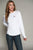 Kimes Ranch Womens KR1 Top White Polyester L/S Shirt