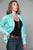 Kimes Ranch Womens KC Top Turquoise 100% Tencel L/S Western Shirt