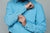 Kimes Ranch Mens Linville Solid Shirt Mid Blue Cotton Blend L/S