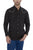 Ely and Walker Mens Contrast Piping Western Black Poly/Cotton L/S Shirt