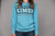 Kimes Ranch Womens North Star Hoodie Light Turquoise Cotton Blend L/S