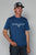 Kimes Ranch Mens Phase 2 Tech Tee Navy Polyester Blend S/S T-Shirt
