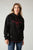 Kimes Ranch Womens Two Scoops Black Cotton Blend Hoodie