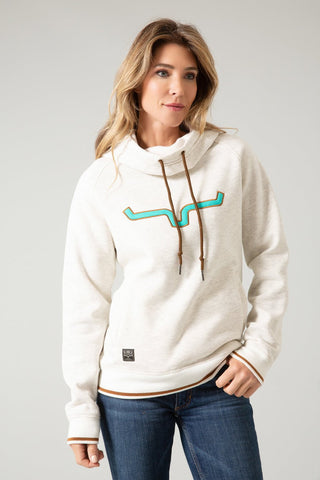 Kimes Ranch Womens Two Scoops Oatmeal Cotton Blend Hoodie
