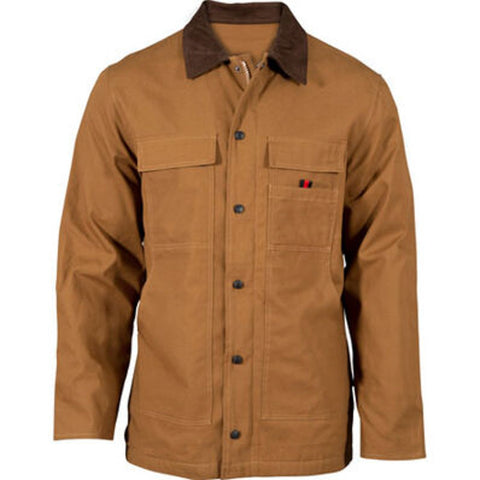Rocky Mens Worksmart Collared Ranch Tan 100% Cotton Coat