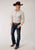 Roper Mens Tan/Cream Cotton Blend Windowpane Plaid L/S Shirt