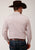 Roper Mens Wine/Cream Cotton Blend Wallpaper L/S Shirt