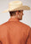 Roper Mens Terracotta Cotton Blend 55/45 Broadcloth L/S Shirt