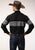 Roper Mens Black/Grey Cotton Blend Border Stripe L/S Shirt