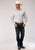 Roper Mens Grey/White Cotton Blend Stripe L/S Shirt