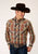 Roper Mens Multi-Color Cotton Blend Harvest Plaid L/S Shirt
