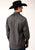 Roper Mens Charcoal Cotton Blend Dobby Stripe L/S 80/20 Shirt