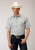 Roper Mens Black/White Cotton Blend Tiny Foulard S/S Shirt
