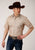 Roper Mens Beige/Rust Cotton Blend Vintage Floral S/S Shirt
