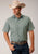 Roper Mens Dusty Green Cotton Blend Solid Broadcloth S/S Shirt