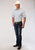 Roper Mens Blue/White Cotton Blend Tiny Stripe S/S Shirt