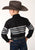 Roper Boys Kids Black/Grey Cotton Blend Border Stripe L/S Shirt