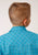 Roper Boys Kids Turquoise/Black Cotton Blend Windowpane L/S Shirt