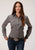 Roper Womens Light Grey Cotton Blend Broadcloth L/S Shirt