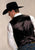 Roper Mens Black Classic Cow Suede Leather Big Man Buckle Tie Western Vest