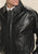 Roper Mens Black Lamb Touch Nappa Leather Jacket Western Bomber Front Zip