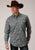 Roper Mens Grey 100% Cotton Silver Vine L/S Snap Shirt