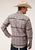 Roper Mens Grey 100% Cotton Blanket Aztec L/S Shirt