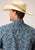 Roper Mens Blue 100% Cotton Amarillo Paisley L/S Shirt