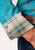 Roper Mens Turquoise 100% Cotton Foulard L/S Snap Shirt