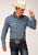 Roper Mens Multi-Color 100% Cotton Amarillo Paisley L/S Shirt