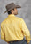 Roper Mens Yellow 100% Cotton L/S Snap 1 Pt Back Yoke Poplin Western Shirt