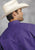 Roper Mens Purple 100% Cotton L/S Snap 1 Pt Back Yoke Poplin Western Shirt