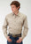 Roper Special Program Mens Tan 100% Cotton L/S Poplin Western Shirt