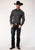 Roper Mens Black 100% Cotton Classic Foulard BD L/S Amarillo Shirt