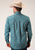 Roper Mens Turquoise 100% Cotton Upstream Paisley BD L/S Btn Shirt