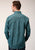Roper Mens Blue 100% Cotton Agave Paisley BD L/S 1 Pkt Shirt