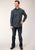 Roper Mens Black 100% Cotton New Star Foulard BD L/S 1 Pkt Shirt