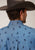 Roper Mens Blue Cotton Blend Horseman Oxford BD L/S 1 Pkt Shirt