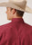Roper Mens Red Cotton Blend Stretch Poplin BD L/S Btn Shirt