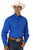 Roper Mens 100% Cotton L/S 1 Pkt Solid Poplin Button Western Shirt