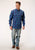 Roper Mens Purple 100% Cotton Shadow Ombre BD L/S Button Shirt