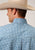 Roper Mens Turquoise Cotton Blend Stretch Check BD L/S Button Shirt