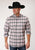 Roper Mens Black Cotton Blend Classic Ombre BD L/S 1 Pkt Shirt