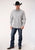 Roper Mens White 100% Cotton Line Paisley L/S Tall Shirt