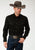 Roper Tall Mens Black 100% Cotton 1 Pkt L/S Shirt