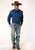 Roper Mens Purple 100% Cotton Shadow Ombre L/S Tall Shirt