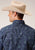 Roper Mens Blue 100% Cotton Vintage Paisley S/S Shirt