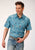 Roper Mens Blue 100% Cotton Aztec Mash Up S/S Shirt