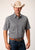 Roper Mens Grey 100% Cotton Silver Foulard S/S Shirt