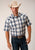 Roper Mens Blue 100% Cotton Denim Ombre S/S Shirt